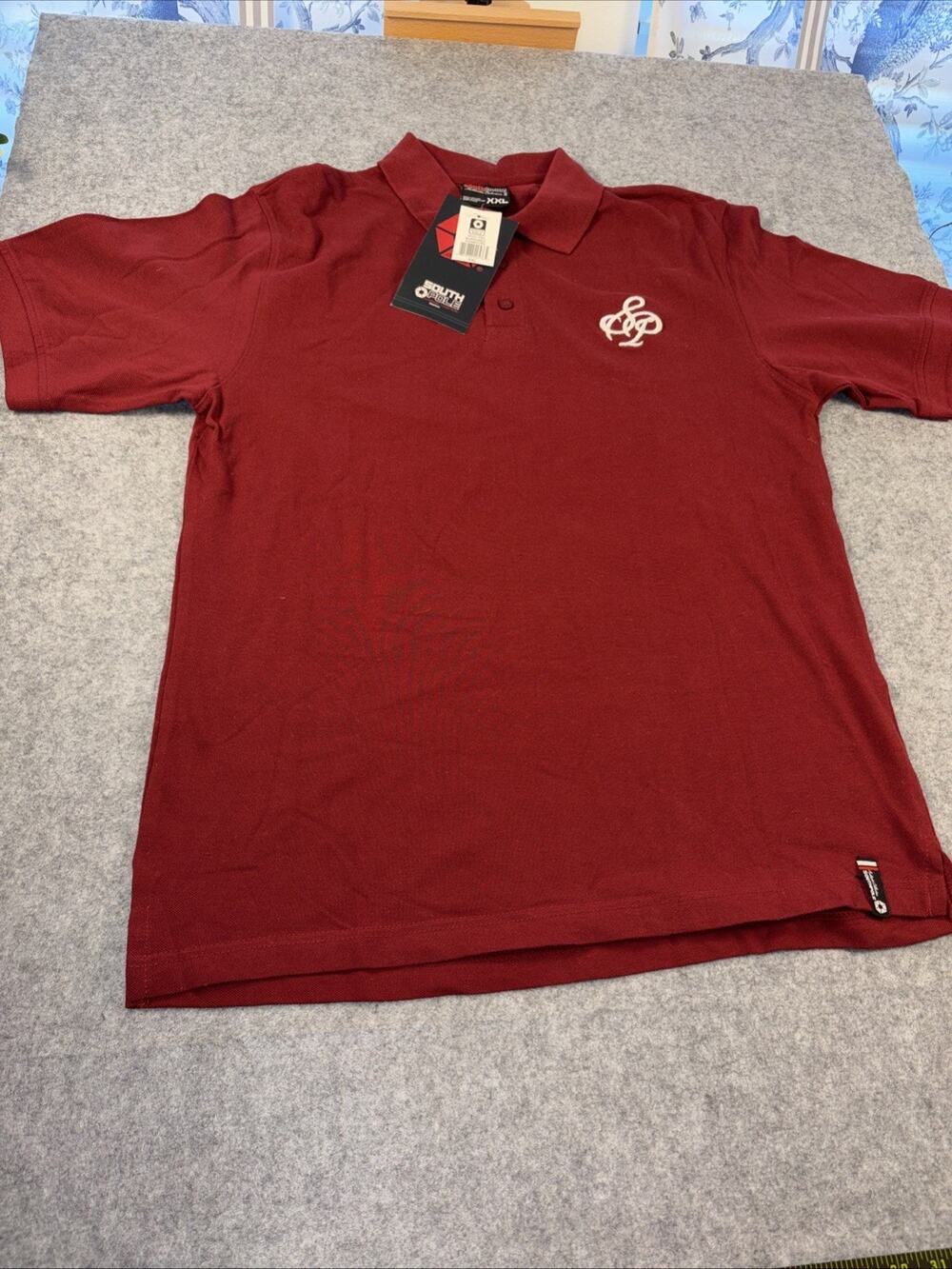 South Pole Burgundy Polo Shirt Men Size Xxl N.W.t.